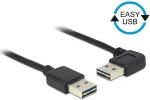 DeLOCK Kabel EASY-USB 2.0 Typ-A Stecker > EASY-USB 2.0 Typ-A Stecker gewinkelt links / rechts 0.5 m