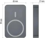 EMOS V&auml;line aku WI 1046, 10 000 mAh, 20 W, juhtmevaba laadimine, hall