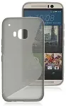 Muu Kaitse&uuml;mbris HTC One M9+, kummist, S-disain, tume l&auml;bipaistev
