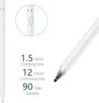 Tech-Protect Puutepliiats Active Stylus Pen, valge,