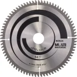 Bosch Powertools Bosch circular saw blade multi material, 210mm, 80Z (bore 30mm, for chop and miter saws)