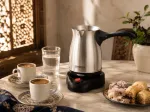 BROCK ECP 105 Turkish Coffee Maker, Black/Steel
