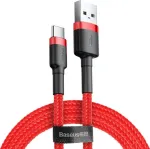 BASEUS Type-C Cafule kaabel 3A, 1m, Red + Red (CATKLF-B09)