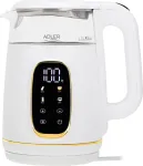 Veekeetja Adler Kettle with LED Display | AD 1305 | Electric | 2200 W | 1.7 L | Plastic | 360&deg; rotational base | White/Gold