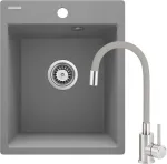 Deante Granite sink with 1-bowl faucet