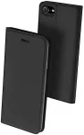 Dux Ducis Kaitse&uuml;mbris kaanega Skin Pro, Apple iPhone 7 / 8 / SE (2020/2022), must,
