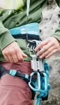 No name Edelrid 737930106020 climbing carabiner Locking carabiner D-shaped Blue, Silver 6 pc(s)
