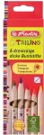 Herlitz v&auml;rvipliiats, Trilino, 6 v&auml;rvi, j&auml;medad, kolmnurksed