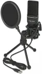 Delock USB Kondensator Mikrofon Set - f&uuml;r Podcasting, Gaming und Gesang