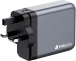 VERBATIM GNC-140 GaN Charger 140W with 2 x USB-C PD 140W / 1 x USB-C PD 20W / 1 x USB-A QC 3.0 (EU/UK/US)