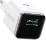 ANKER Charger Nano 45W, Smart Display, White
