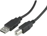 DELTACO Kaabel USB 2.0 "A-B", 2.0m, must / USB-218S