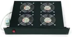 Triton 19" horizontal fan unit 4xfans-220V/92W thermostat 2U black