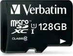 M&auml;lukaart VERBATIM microSDXC 128GB Class 10 UHS-I incl Adapt. 44085