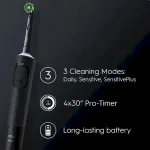 Oral-B Vitality Pro Clean CrossAction Sort Elektrisk tandb&oslash;rste