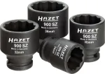Hazet socket wrench set 905, 1/2, 30 pieces, tool set (blue, with reversible ratchet)