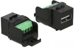 DELOCK - Modulare Eingabe - USB2.0 Type A - Schwarz (86386)