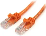 Startech .com - Patch-Kabel - RJ-45 (M) - RJ-45 (M) - 1,0m - UTP - CAT 5e - glatt, Riser - orange (45PAT1MOR)