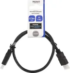 DELTACO HDMI-kaabel FSC, &uuml;likiire HDMI / Ethernet, CCS, 2,0m, must
