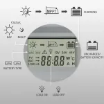 QOLTEC Solar charge controller MPPT 10A 12V24V LCD