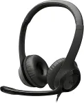 Logitech H390 Wired Headset, USB-C, Black