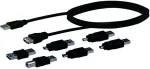 SCHWAIGER USB Universalanschluss Set 6 Adapter/L&auml;nge: 1,5 m