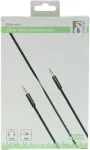 DELTACO Mobiiltelefoni kaabel heli,3.5mm-3.5mm,1.0m,must painduv / AUD-101