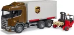 Bruder Scania Super 560R Logistik LKW mit Mitnahmestapler