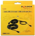 DeLOCK Kabel USB 2.0-A > B Stecker/Stecker aktiv 20 m