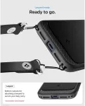 SPIGEN &Uuml;mbris Rugged Armor (MagFit), Apple iPhone 18 Pro / iPhone 17 Pro, matt must, MagSafe &uuml;hilduv,