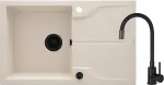 Deante Granite sink with 1-bowl faucet with drainer