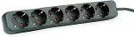 ROLINE 19.07.1073 power extension 3 m 6 AC outlet(s) Indoor Black