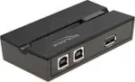 DELOCK USB 2.0 Switch fr 2 PC an 1 Gert