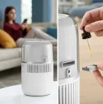 PHILIPS Series 5000 HU5710 Aromaterapi-spreder/-luftfugter S&oslash;lv Hvid