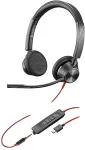 POLY HP Blackwire 3325 Stereo Microsoft Teams Certified USB-C Headset +3.5mm Plug +USB-C/A Adapter