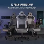CORSAIR T3 Rush Gaming-Stuhl (grau/anthrazit, mit Stoffbezug (2023))