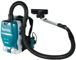 Tolmuimeja MAKITA cordless backpack vacuum cleaner DVC265ZXU, Canister (blue / black, without battery and charger)