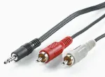 ROLINE 3.5mm/2x RCA (M) Cable 1.5 m