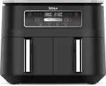 Frit&uuml;&uuml;r NINJA AF200EU fryer Double 7.6 L Stand-alone 2400 W Hot air fryer Black