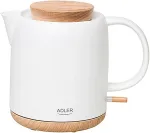 Veekeetja Adler Electric Kettle | AD 1304 | Electric | 1200 W | 1 L | Ceramic | 360&deg; rotational base | White