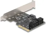 V&otilde;rgukaart DeLOCK PCI Express x4 Karte zu 5 Port SATA Kontroller - Low Profile Formfaktor