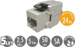 Solarix MULTIPACK 24 pcs - self-cutting keystone CAT5E STP SXKJ-5E-STP-BK-SA