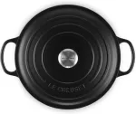Le creuset Signature Casserole round 30 cm satin black