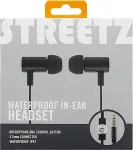 Streetz -k&otilde;rvaklapid, mikrofon, vastamisnupp, 3,5 mm, veekindel, must