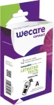 Armor WECARE tape 2pcs iron-on compatible with DYMO S0718850, Black/White, 12MM*2M