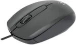 Hiir Manhattan Comfort II Optische USB-Maus schwarz