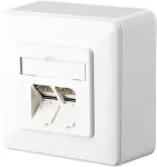METZ CONNECT Anschlussdose Cat.6 E-DAT C6 8/8(8) AP reinwei