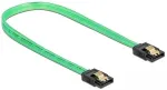 Delock SATA 6 Gb/s Kabel UV Leuchteffekt gr&uuml;n 30 cm