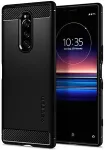 Spigen Kaitse&uuml;mbris Rugged Armor, Sony Xperia 1, must,