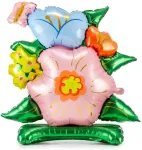 PartyDeco fooliumist &otilde;hupall Lilled, 100 x 116 cm, segu